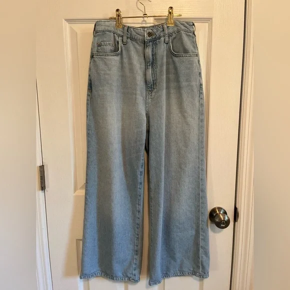 Anthropologie Pilcro Light Blue Wide-Leg Jeans - Picture 3 of 8